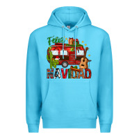 Ocean Blue Feliz Navidad Christmas Mexico Premium Hoodie - HowdyJamesFarm