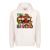 Pale Pink Feliz Navidad Christmas Mexico Premium Hoodie - HowdyJamesFarm