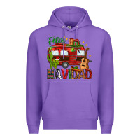 Purple Feliz Navidad Christmas Mexico Premium Hoodie - HowdyJamesFarm