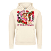 Vintage Artic with god all things are possible Vintage Hoodie - NancyCooperArtShop