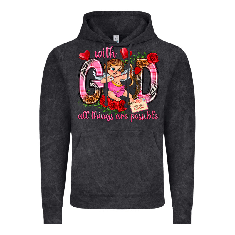 With God All Things Are Possible Vintage Hoodie by NancyCooperArtShop | Teevron