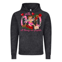 Vintage Black with god all things are possible Vintage Hoodie - NancyCooperArtShop