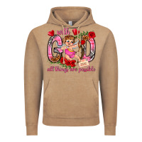 Vintage Coffee with god all things are possible Vintage Hoodie - NancyCooperArtShop