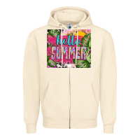 Sandshell hello summer with cowhide Zipper Hoodie - TumblerDesignByShophia