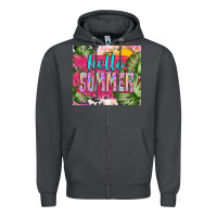 Smoke hello summer with cowhide Zipper Hoodie - TumblerDesignByShophia