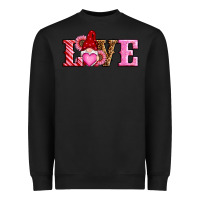 Black valentines day gnomes love Heavyweight Sweatshirt - RanaPortraitStore