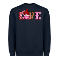 Navy valentines day gnomes love Heavyweight Sweatshirt - RanaPortraitStore