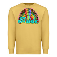 Antique Gold pride rainbow Premium Sweatshirt - OliviaCreatesArt