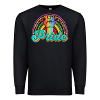 Black pride rainbow Premium Sweatshirt - OliviaCreatesArt