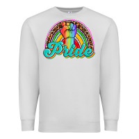 Dove Grey pride rainbow Premium Sweatshirt - OliviaCreatesArt
