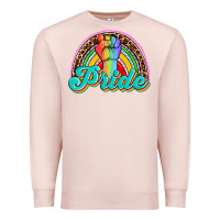Pale Pink pride rainbow Premium Sweatshirt - OliviaCreatesArt