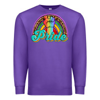Purple pride rainbow Premium Sweatshirt - OliviaCreatesArt