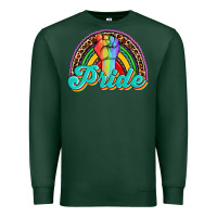 Sports Green pride rainbow Premium Sweatshirt - OliviaCreatesArt