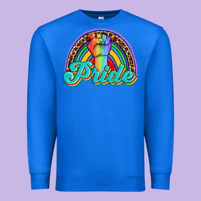 Pride Rainbow Premium Sweatshirt Designed By Oliviacreatesart