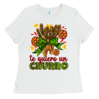 White Te Gueiro un churro Ladies Tee - AdoDesignShop