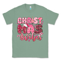Sage christmas vibes pink Classic Tee - MaliasSmallBusiness