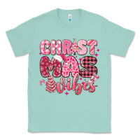 Seafoam christmas vibes pink Classic Tee - MaliasSmallBusiness
