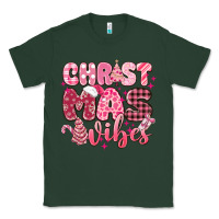 Sports Green christmas vibes pink Classic Tee - MaliasSmallBusiness