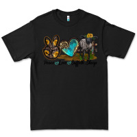 Black Peace Love Suffolk Sheep Premium Tee - LillyAllenDesigns