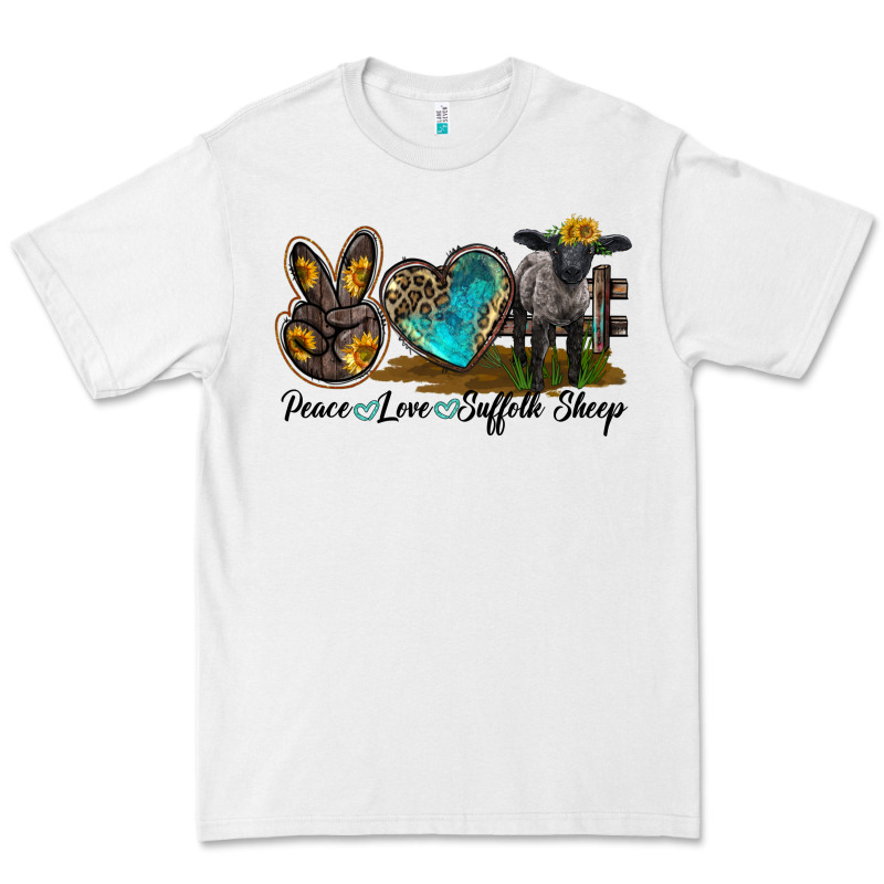 Peace Love Suffolk Sheep Premium Tee by LillyAllenDesigns | Teevron
