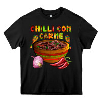 Black chilli con carne  with chilli pepper Heavy Core Tee - AdoDesignShop