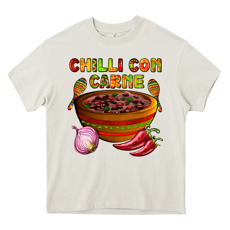 Chilli Con Carne  With Chilli Pepper Heavy Core Tee by AdoDesignShop | Teevron