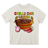 Cream chilli con carne  with chilli pepper Heavy Core Tee - AdoDesignShop