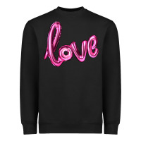 Black valentines day love balloon Heavyweight Sweatshirt - RanaPortraitStore