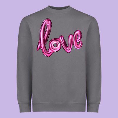 Valentines Day Love Balloon Heavyweight Sweatshirt Designed By Ranaportraitstore