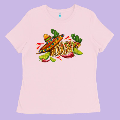 Mexican Elote Corn Sombrero Lime And  Cactus Ladies Tee Designed By Adodesignshop