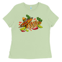 Matcha mexican elote corn sombrero lime and  cactus Ladies Tee - AdoDesignShop