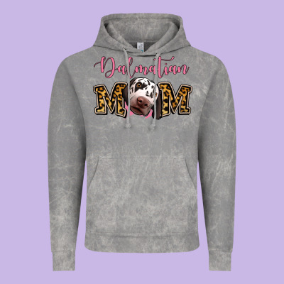 Dalmatian Mom Vintage Hoodie Designed By Jasminsmagicworld