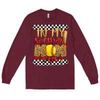 Burgundy in my softball mom era Long Sleeve Tee - Artiststas