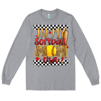Heather Grey in my softball mom era Long Sleeve Tee - Artiststas