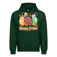 Forest Green Happy Easter Eggs Nurse Urban Hoodie - LillyAllenDesigns