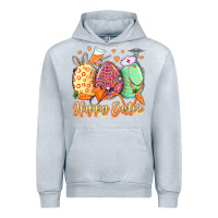 Heather Grey Happy Easter Eggs Nurse Urban Hoodie - LillyAllenDesigns