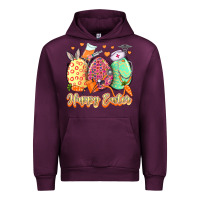 Mauve Wine Happy Easter Eggs Nurse Urban Hoodie - LillyAllenDesigns