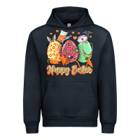 Navy Happy Easter Eggs Nurse Urban Hoodie - LillyAllenDesigns