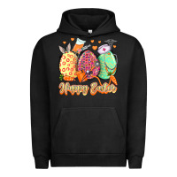 Pigment Black Happy Easter Eggs Nurse Urban Hoodie - LillyAllenDesigns