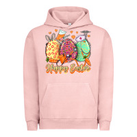 Pigment Salmon Happy Easter Eggs Nurse Urban Hoodie - LillyAllenDesigns