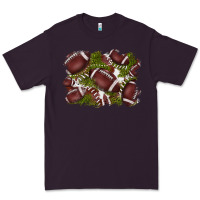 Plum football background Premium Tee - BarkalooDesign