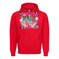Red hair hustler with elements Zipper Hoodie - TumblerDesignByShophia