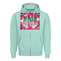 Seafoam hair hustler with elements Zipper Hoodie - TumblerDesignByShophia