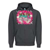 Smoke hair hustler with elements Zipper Hoodie - TumblerDesignByShophia