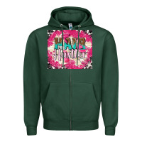 Sports Green hair hustler with elements Zipper Hoodie - TumblerDesignByShophia