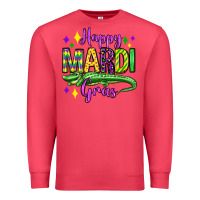 Cardinal happy mardi gras alligator olivia Premium Sweatshirt - OliviaCreatesArt