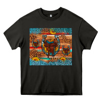 Asphalt saddle horseshoe leopard sunflower Heavy Core Tee - Artiststas