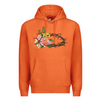 Carrot Crown of thorns floral Easter Premium Hoodie - CowGirlArtShop
