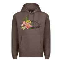 Coffee Crown of thorns floral Easter Premium Hoodie - CowGirlArtShop