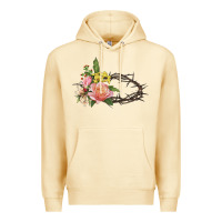 Pina Colada Crown of thorns floral Easter Premium Hoodie - CowGirlArtShop